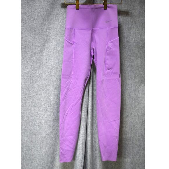 Nike Go Women’s Dri-FIT High-Waisted Pocket Leggings Purple Size S - Picture 1 of 3